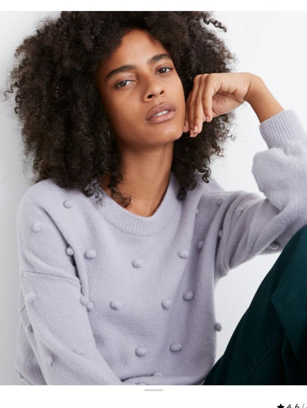 Madewell Brockton Bobble Sweater In Coziest Yarn